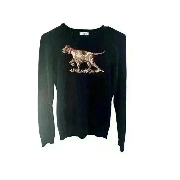 Girls Class Club Size 14 16 Dog Cotton Blend Navy Blue Crew Neck Sweater‎ VGC - Picture 1 of 10